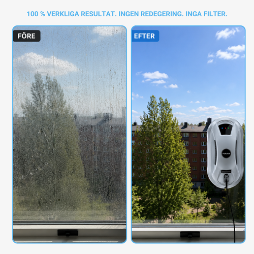 FönsterFri™ Pro – Automatisk Fönsterputsrobot