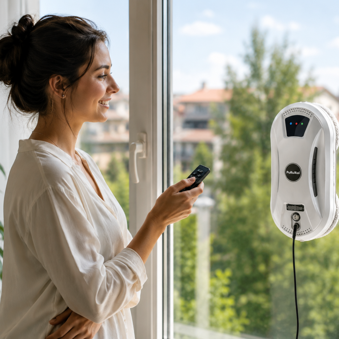 FönsterFri™ Pro – Automatisk Fönsterputsrobot